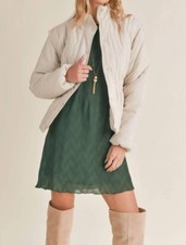 Sadie & Sage Lover Puffer Jacket And Vest In Cream