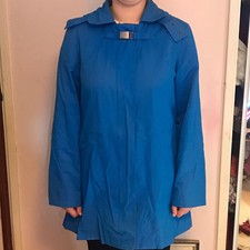 Women’s Edina Ronay Blue Waterproof Mac Coat