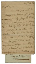 “Groom Of The Stool To King George IV” Charles Paulet Hand Written Letter