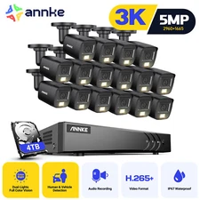 ANNKE 5MP 8CH/16CH DVR Audio Security Camera System Outdoor Color Night Vision 