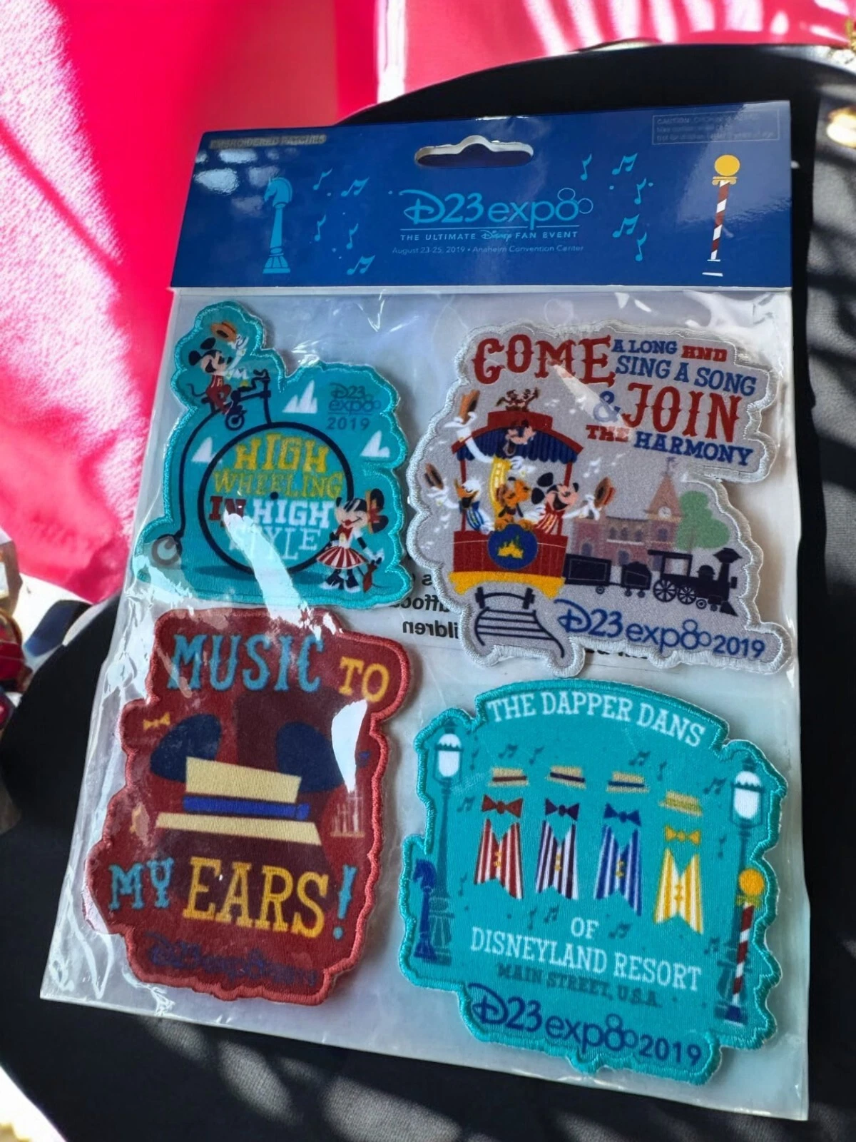 2019 Scarce Disney D23 Expo Iron-On Cloth Patches – C380