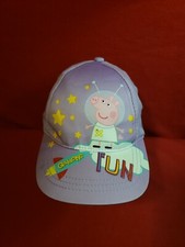 Peppa Pig Galactic Fun Girl's Purple Baseball Cap Adjustable Strapback Cap