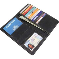 Genuine Leather Passport Wallet, multi pockets