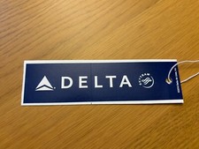 Delta Airlines baggage tag / luggage tag