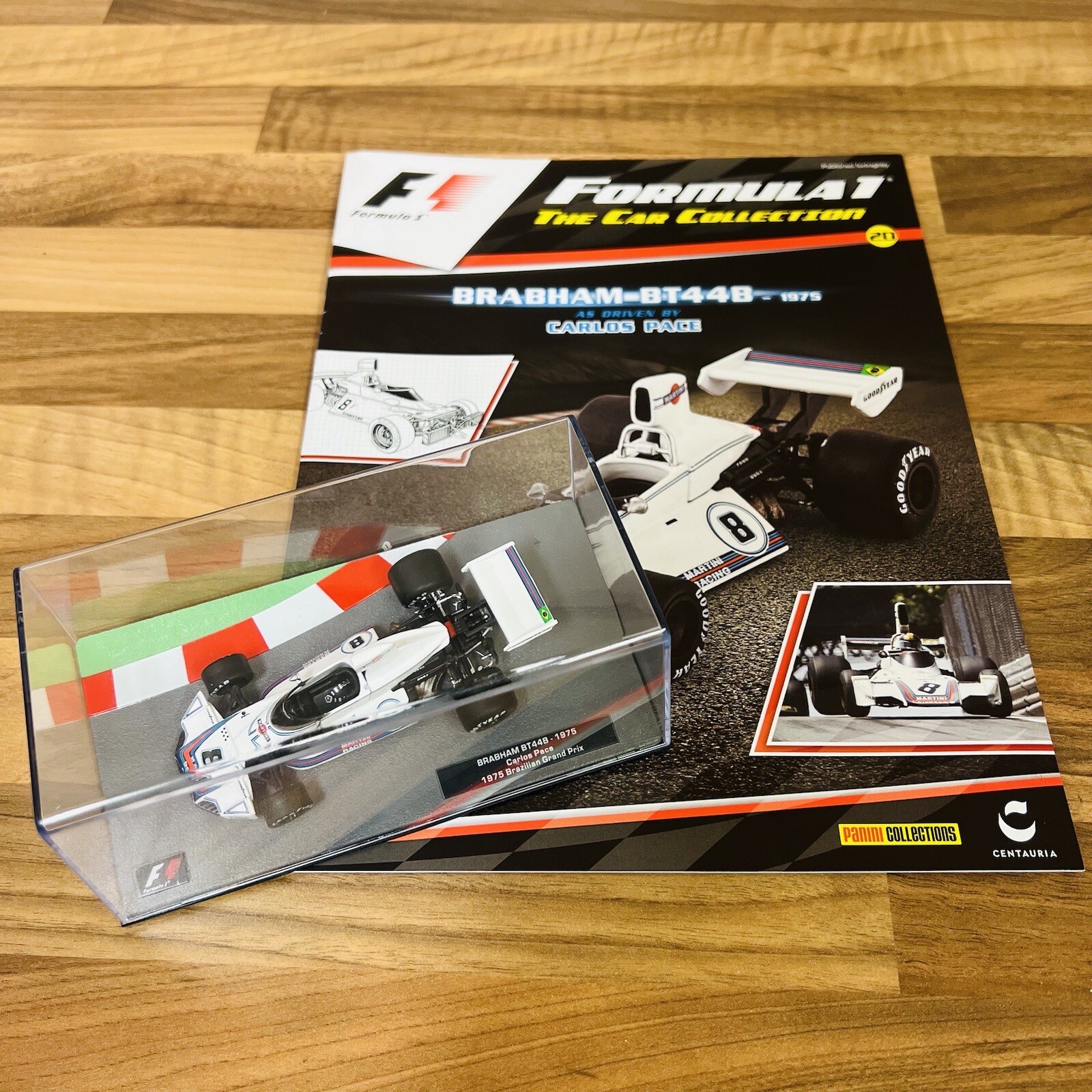 Brabham BT44B 1975 Carlos Pace F1 Formula One Car Collection Magazine + Car #20