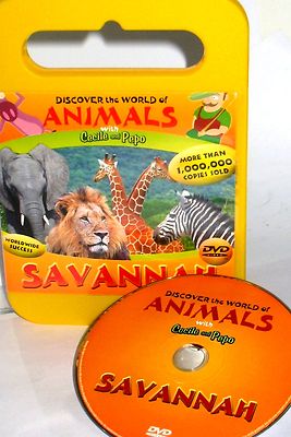 Discover World, Animals Jungle , NEW! DVD Lions, Zebras, Hippos