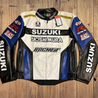 Suzuki GSX-R Racing Motorbike Leather Jacket Yoshimura Motorcycle Biker Jacket