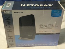 NETGEAR Nighthawk CAX80 AX6000 8-Stream Wi-Fi 6 Cable Modem Router