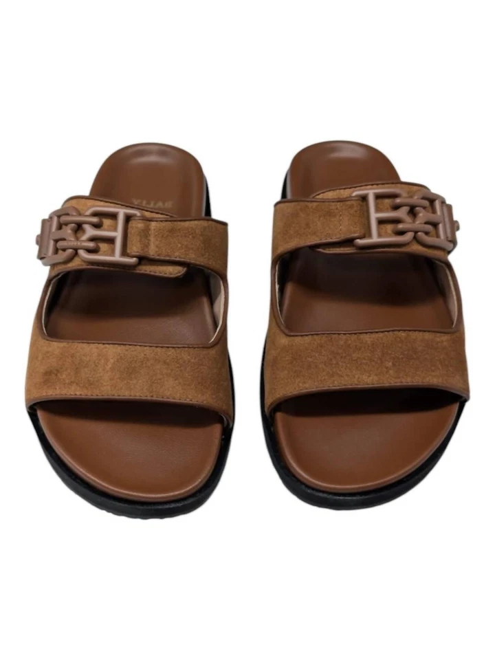 Bally Women's Emma Cuero Suede Leather Sandals Size 4.5 - Image 3 of 4