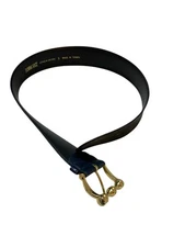 Donna Katz Wide Belt Size S Navy Blue Vintage