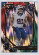 2024 Panini Select Club Level Green & Red Shock Prizm Ed Oliver #254 1n4e