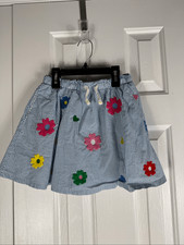 Mini Boden Girls Flower Skirt Size 9-10y