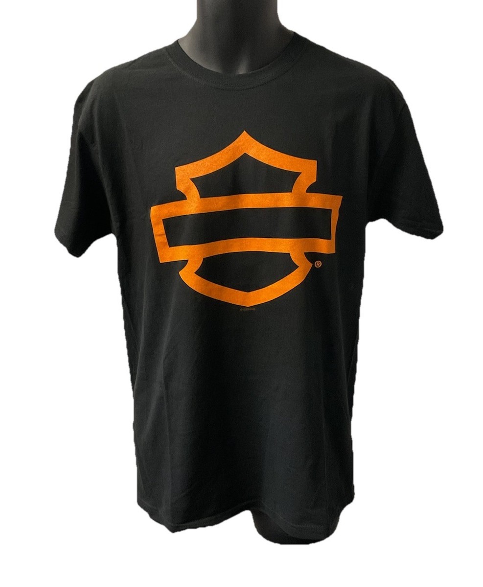 Harley Davidson Men's Open Bar & Shield Short Sleeve T-Shirt Black