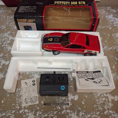 Derwoo Ferrari 308 GTB Remote Control Car R/C 1:15 Red RCT-818 Spica Turbo