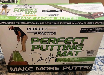 PERFECT PRACTICE Standard Edition Putting Mat 9 ft 6 in Portable Indoor Green