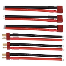 3 Pairs T Plugs Female and Male Connector RC Battery Balance Charge Cable Ada...