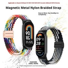 Breathable Nylon Sport Strap for Xiaomi Mi Band 9/8/10 NFC Wristband Band