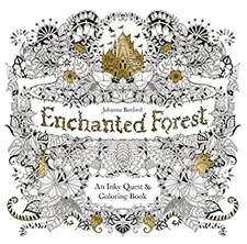 Enchanted Forest : An Inky Quest and Coloring Book for Adults Pap