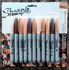 11 Count Sharpie Fine Point Permanent Markers Portrait Colors Skin Tone Assorted