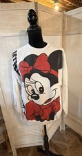 Vintage 80s DISNEY Front Back MINNIE MOUSE Graphic Sweatshirt WOMEN'S MEDIUM