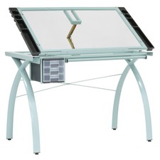 SD Studio Designs Futura Craft Drawing Table with Adjustable Tempered Safet...