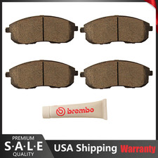 Pastillas de freno de disco delanteras ranuradas de cerámica para Nissan Altima Sentra Suzuki SX4 Brembo