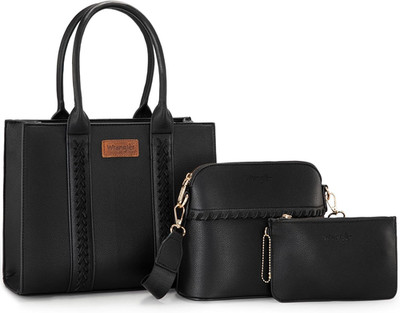 Chic 3-Piece Women's Tote & Crossbody Handbag Set with Adjustable Strap