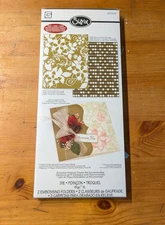 Sizzix 657308 Die Bigz XL 2 Embossing Folders: Card, Ornate Trifold
