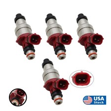 4x Fuel Injectors For Toyota 4Runner Pickup T100 89-95 22RE 2.4L 23250-35040 US