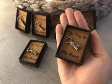 ANNIVERSARY GIFT FOR HER HIM PARTNER WIFE THE KEY TO MY HEART LOVING ROMANTIC