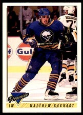 1993-94 Topps Premier Matthew Barnaby . Buffalo Sabres #346