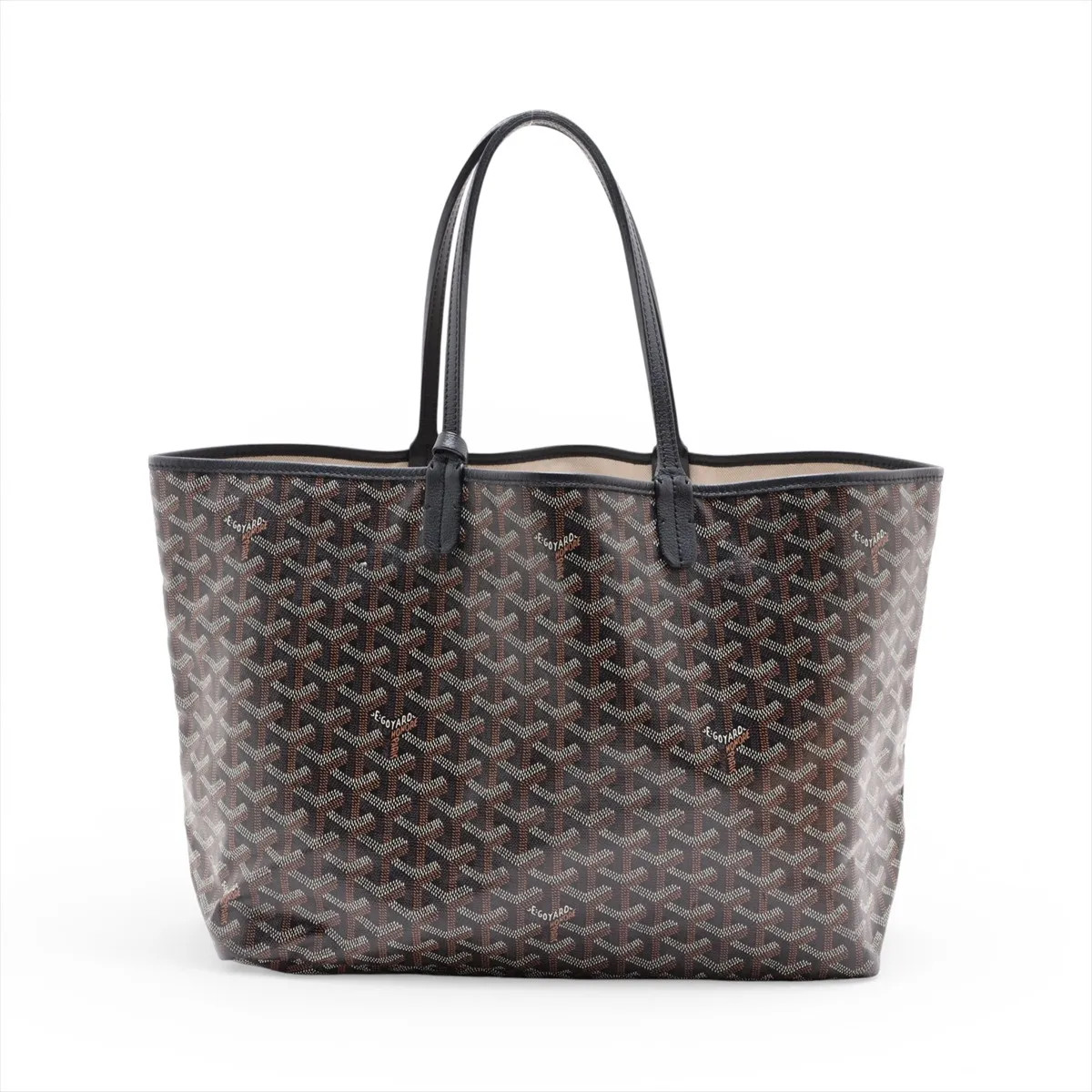 Goyard Saint Louis PM PVC & leather Tote bag Black