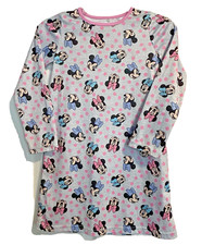 Disney Minnie Mouse Girls  Long Sleeve Nightgown Size 8   Light Blue  Pink