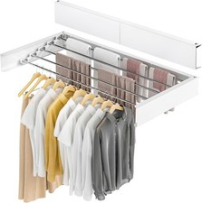 Wall MounteClothes Airer Retractable Foldaway Laundry Clothes Drying Rack 30kg