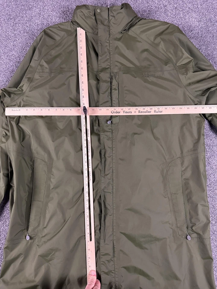 Chaqueta L.L.Bean Para Hombres 2XL Alta Verde Oliva Gore-Tex Impermeable Lluvia Parka Abrigo Foto 3 de 4
