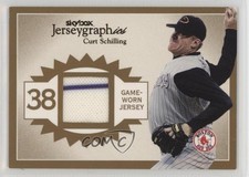 2004 Skybox Autographics Jerseygraphics Gold 9/25 Curt Schilling #J-CS 4at
