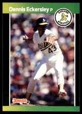 Dennis Eckersley 1989 Donruss #67 Athletics MLB READ FREE SHIPPING AutographDen