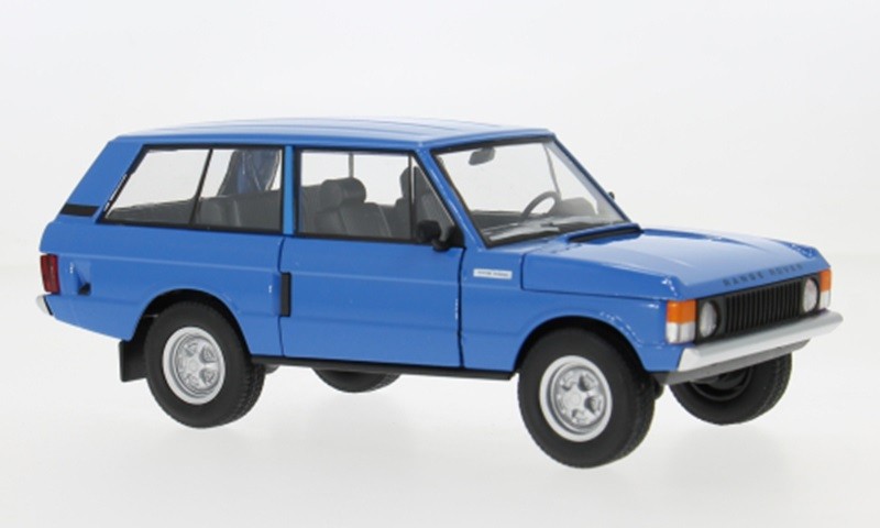 Welly WEL24128LIGHTBLUE 1:24 Land Rover Range Rover 1970 Blue Diecast Car - New