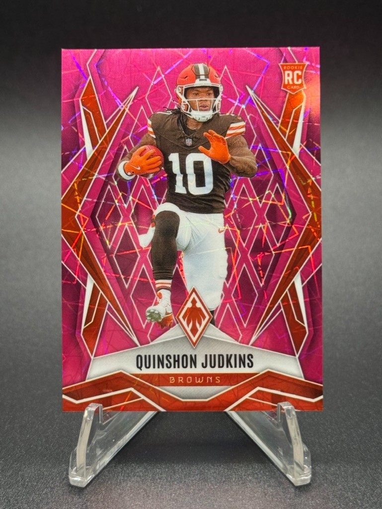 2025 Phoenix Football - Rookie Quinshon Judkins PINK LAZER /149 #191 