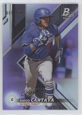 2019 Bowman Platinum Wal-Mart Top Prospects Purple Foil 9/250 Diego Cartaya 1j2