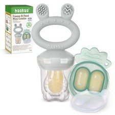 Baby Fruit Food Feeder Mini Freezer Nibble Tray Combo, Breastmilk Popsicle ...