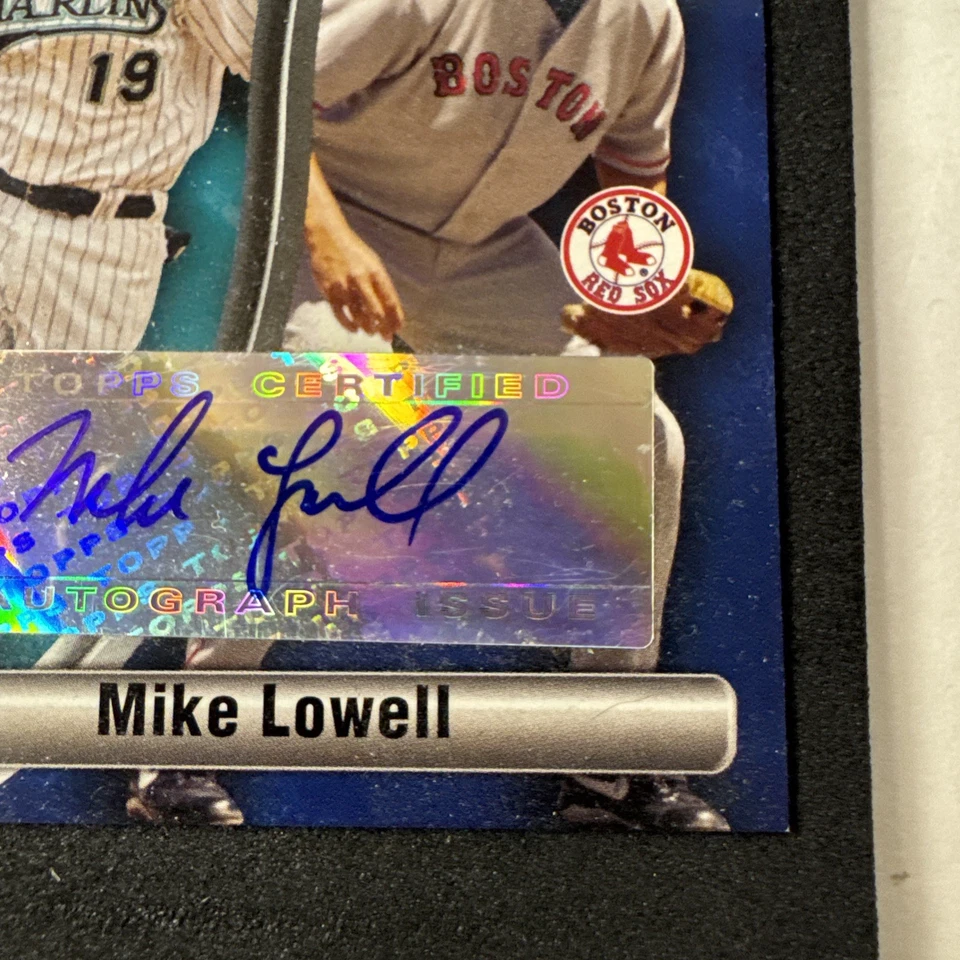2006 Topps Trading Places Mike Lowell Autograph TPA-ML Red Sox / Marlins - Image 4 of 4