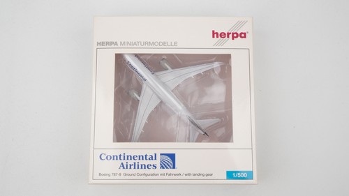 Herpa 505352 Continental Airlines Boeing 787-8, 1:500 | Condition: Gebraucht