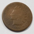 1869 Indian Head Cent | Copper 1 c | Key Date | Good