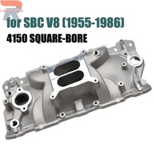Intake Manifold For 1955-1986 Small Block Chevy Sbc Gen I 262-400 V8 Aluminum Intake Manifold For 1955-1986 Small Block Chevy Sbc Gen I 262-400 V8 Aluminum
