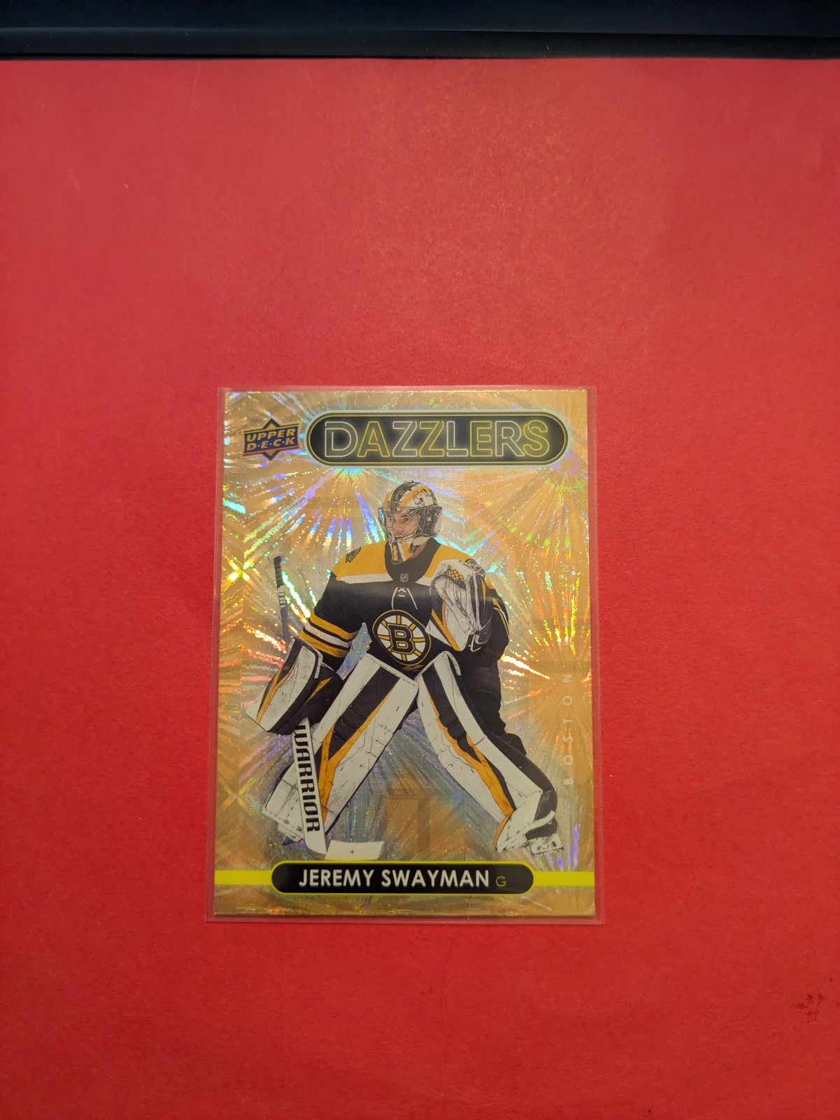 2021-22 Upper Deck Series 1 - Dazzlers Jeremy Swayman #DZ-4 Orange (RC)