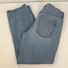 Old Navy Womens Mid-Rise Boyfriend Loose Distressed Light Wash Jeans Size 6
