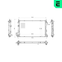 ERA MotorküHler WasserküHler 673319 FüR Opel Vectra Z02 CC Signum Z03 Caravan 3X