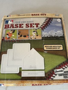 Franklin Sports Baseball Throw Down Base Set 5pc Home Plate Pitchers Rubber EUC