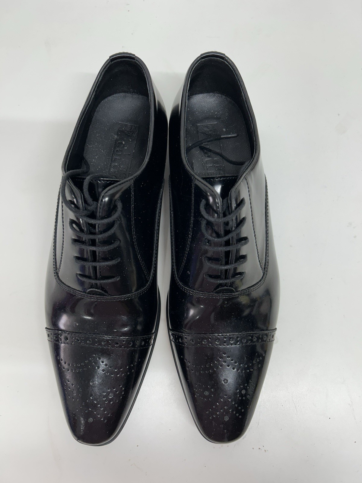 Authentic Versace Collection Black Cap Toe Oxford… - image 3